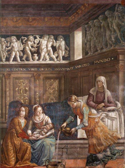 GHIRLANDAIO, Domenico Birth of Mary